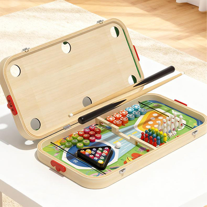 【📍Exquisite Collection📍】6-in-1 Wooden Tabletop Game for Kids
