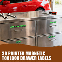 📢40% OFF !!⏰3D Printed Magnetic Toolbox Drawer Labels