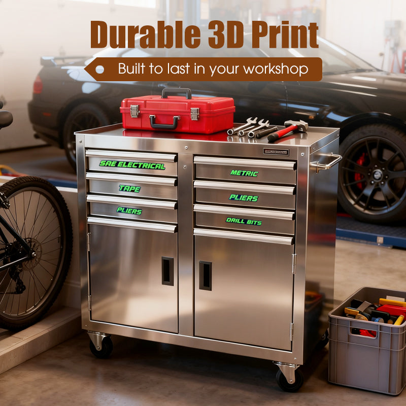 📢40% OFF !!⏰3D Printed Magnetic Toolbox Drawer Labels
