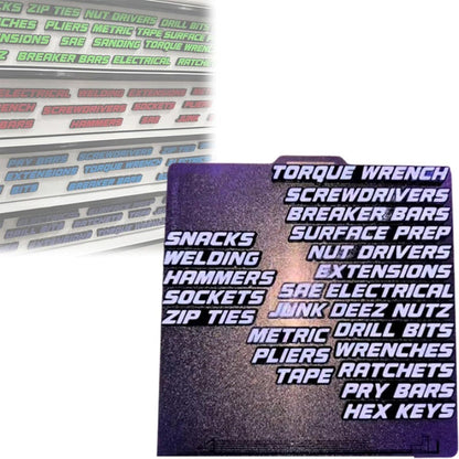 📢40% OFF !!⏰3D Printed Magnetic Toolbox Drawer Labels