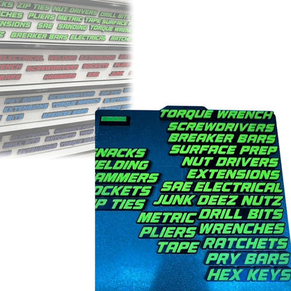 📢40% OFF !!⏰3D Printed Magnetic Toolbox Drawer Labels