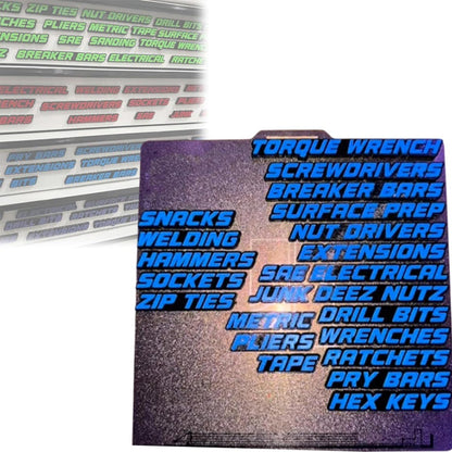 📢40% OFF !!⏰3D Printed Magnetic Toolbox Drawer Labels