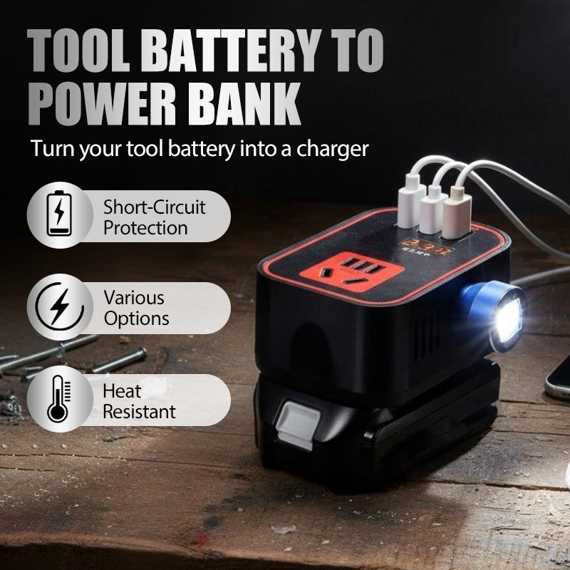 Multi-Function Inverter with LED Light