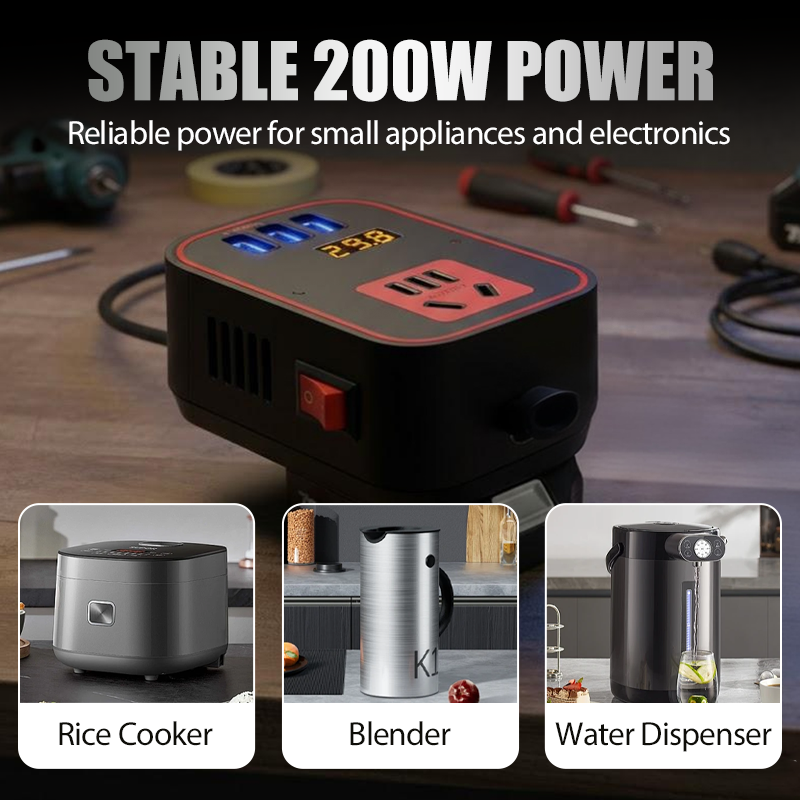 Multi-Function Inverter with LED Light