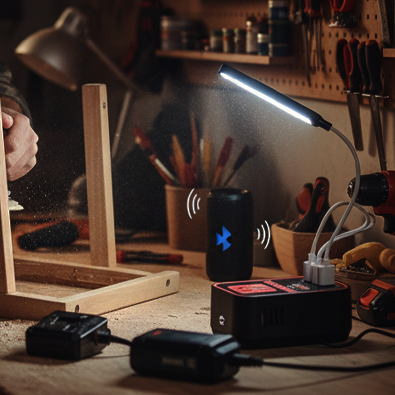 Multi-Function Inverter with LED Light