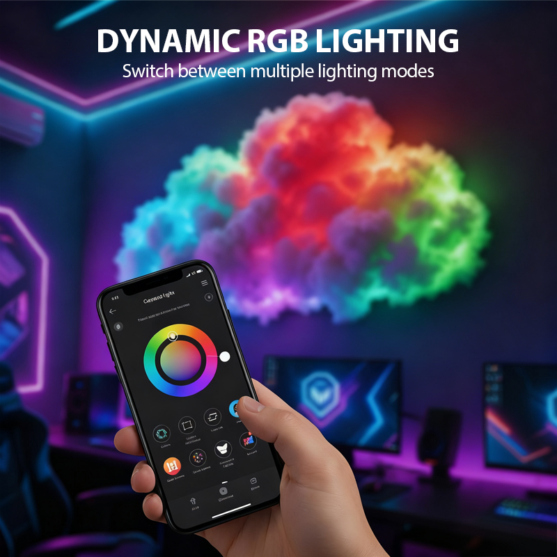 ⏳Limited-time 60% off⏰DIY USB-Powered Thundercloud LED Light Decor🌈☁️