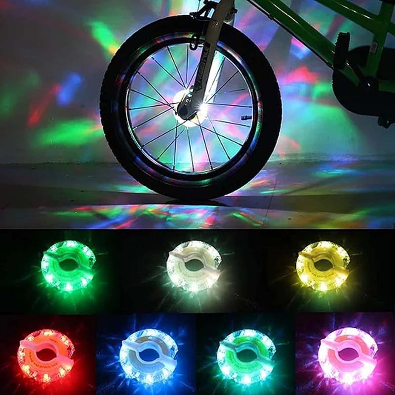 🚴40% OFF! 💫 LED Bike Hub Light – Waterproof, Easy to Install & 8 Colour Modes 🌈