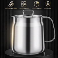 🧑‍🍳 49% OFF! Multi‑Function Stainless Steel Oil Filter Container – Large capacity, reusable filter. Saves oil, keeps cooking clean & healthy. A kitchen must‑have! 🔥✨