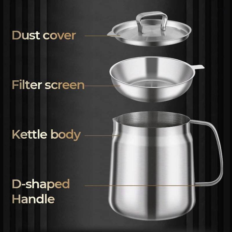 🧑‍🍳 49% OFF! Multi‑Function Stainless Steel Oil Filter Container – Large capacity, reusable filter. Saves oil, keeps cooking clean & healthy. A kitchen must‑have! 🔥✨