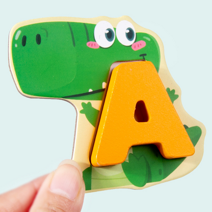 🌸 49% OFF NOW! 🌸 Wooden Letter & Animal Toy – 26‑piece, educational & fun ✨
