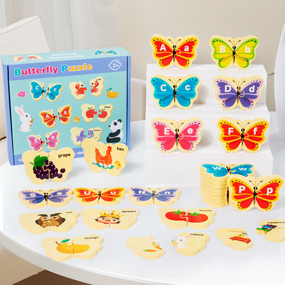 🌸 49% OFF NOW! 🌸 Wooden Letter & Animal Toy – 26‑piece, educational & fun ✨