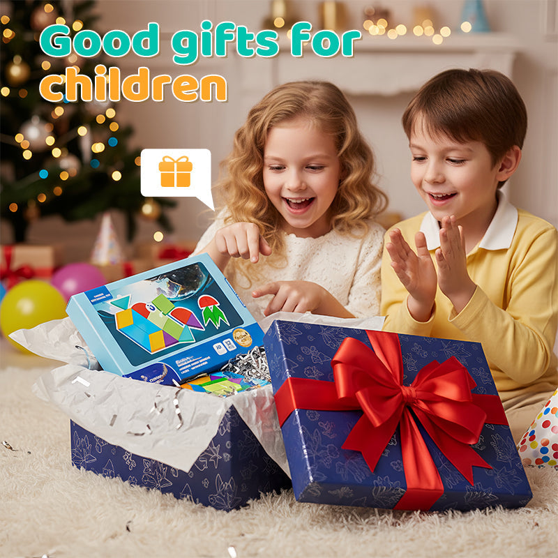 🧩 HOT SALE! ⚡ Children’s Educational Magnetic Tangram Puzzle – Early Education & Brain Development, Magnetic Design, Safe & Lightweight, Creative Shape Learning Fun 🎨