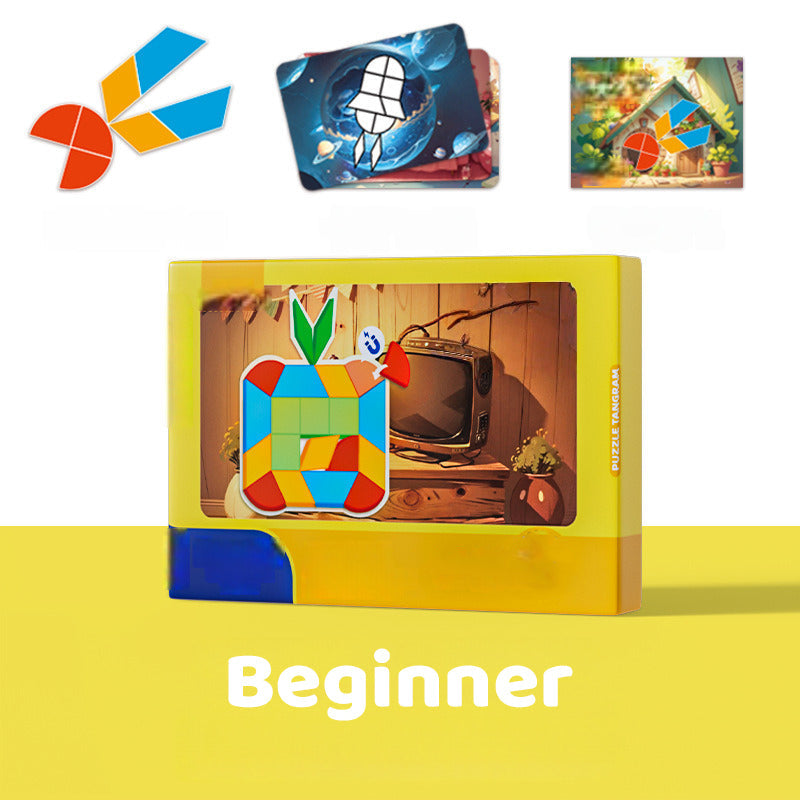 🧩 HOT SALE! ⚡ Children’s Educational Magnetic Tangram Puzzle – Early Education & Brain Development, Magnetic Design, Safe & Lightweight, Creative Shape Learning Fun 🎨