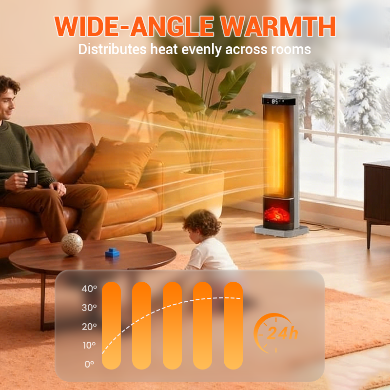 ⏰Now 39% off & free shipping!🔥 Humidifying Electric Fireplace! PTC Rapid Heating + 3D Flames + Three-Speed Temperature Control—Warmth That Warms the Heart 💧