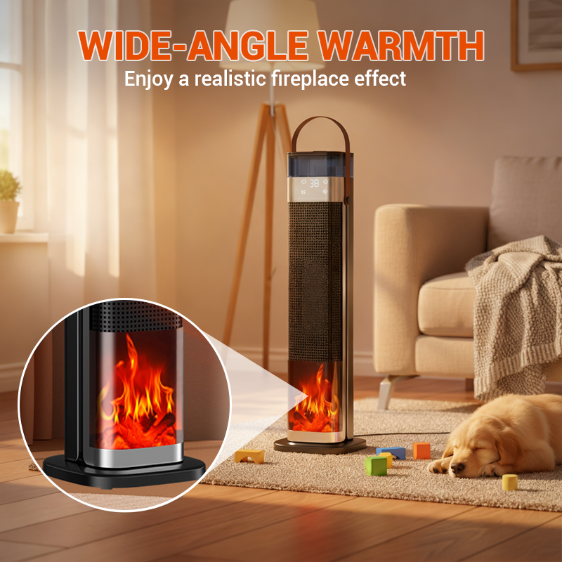⏰Now 39% off & free shipping!🔥 Humidifying Electric Fireplace! PTC Rapid Heating + 3D Flames + Three-Speed Temperature Control—Warmth That Warms the Heart 💧