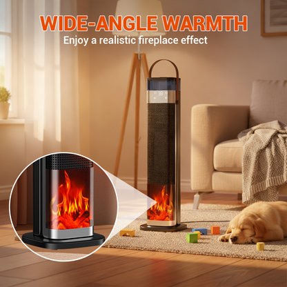 ⏰Now 39% off & free shipping!🔥 Humidifying Electric Fireplace! PTC Rapid Heating + 3D Flames + Three-Speed Temperature Control—Warmth That Warms the Heart 💧