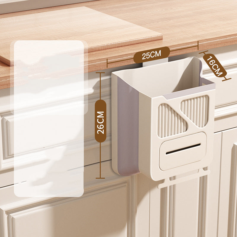🔥While Supplies Last 40% OFF!🎉 Folding Hanging Kitchen Waste Trash Can