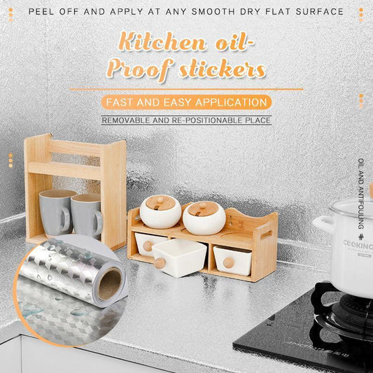 📢📢49% OFF !! ⏰Kitchen Peel and Stick Wallpaper Backsplash Waterproof Kitchen Stickers