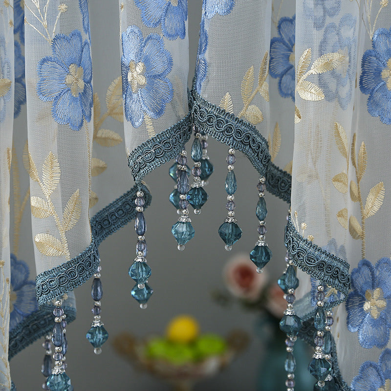 🌸Lace Short Door Curtain with Tassels