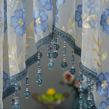 🌸Lace Short Door Curtain with Tassels