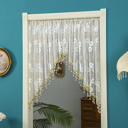 🌸Lace Short Door Curtain with Tassels
