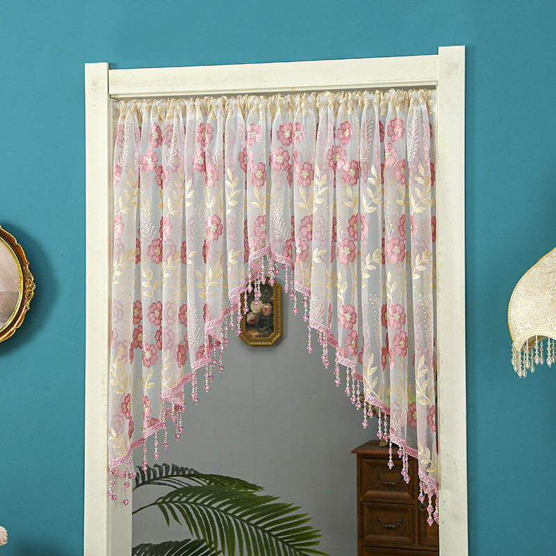 🌸Lace Short Door Curtain with Tassels