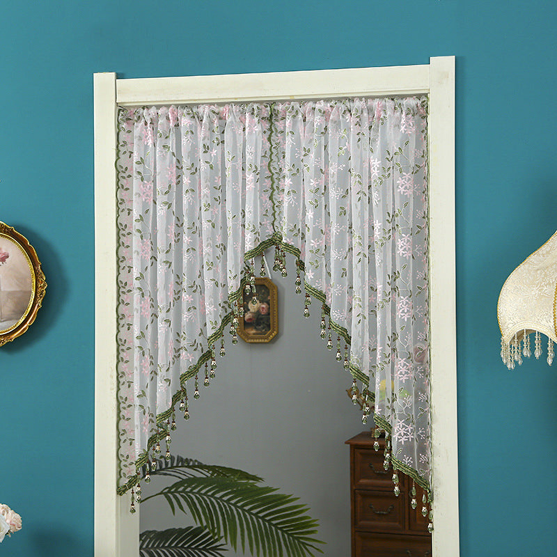 🌸Lace Short Door Curtain with Tassels
