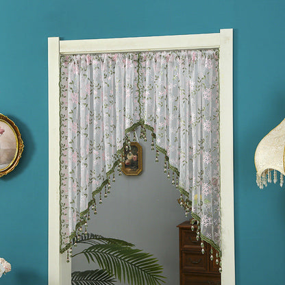 🌸Lace Short Door Curtain with Tassels
