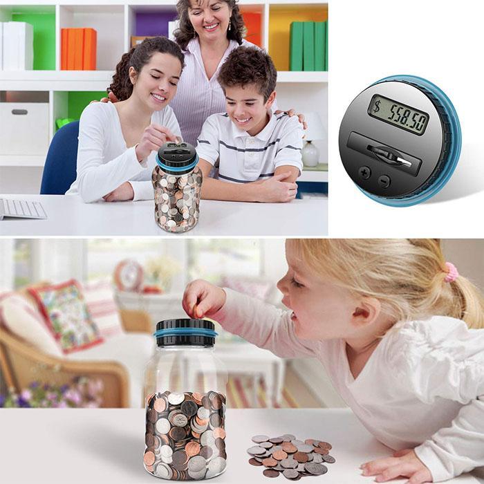 📢📢49% OFF !! ⏰Watch Savings Grow – Digital Money Box with Auto Coin Counting & Target Setting