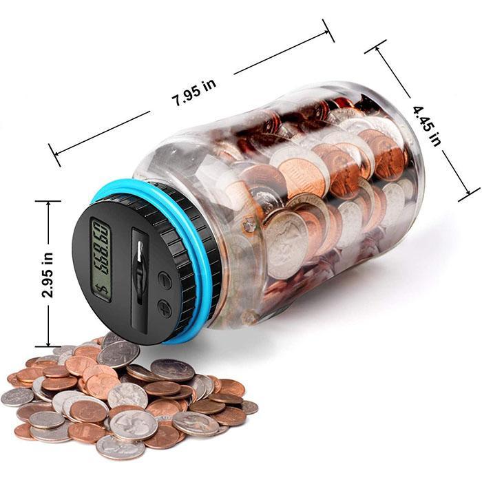📢📢49% OFF !! ⏰Watch Savings Grow – Digital Money Box with Auto Coin Counting & Target Setting