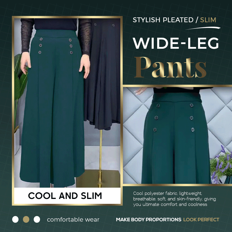 🎁2026 New Arrivals 40% OFF💥Stylish Pleated Wide-leg Pants – Flowy Silhouette, Comfortable Fit & Versatile Style 💃