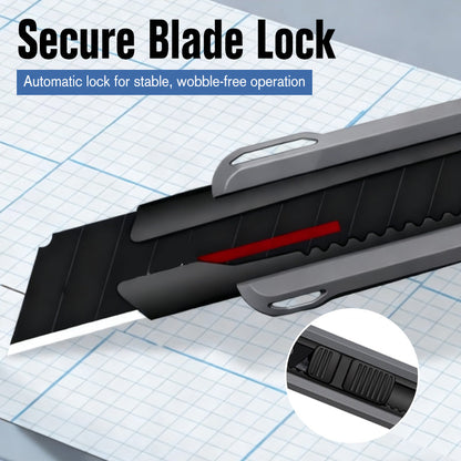 🔪40% OFF NOW ! 🔥 Heavy-Duty Sharp Utility Knife – Ergonomic Grip, Safety Lock & Replaceable Blade ⚡