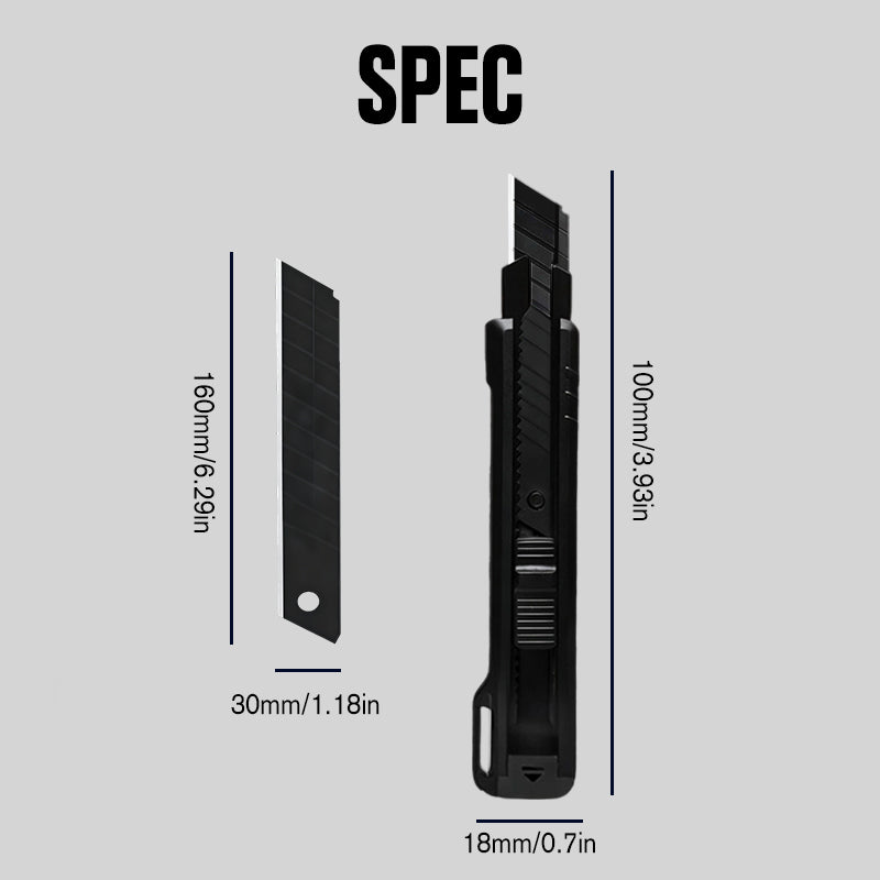 🔪40% OFF NOW ! 🔥 Heavy-Duty Sharp Utility Knife – Ergonomic Grip, Safety Lock & Replaceable Blade ⚡