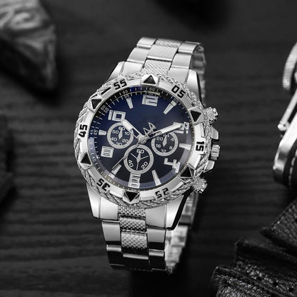 ⌚🎁 6-Piece Men's Watch Set – Premium Gift Box, Multiple Styles for Every Occasion, Complete Collection to Vary Your Look Each Day with Elegance 💼👔
