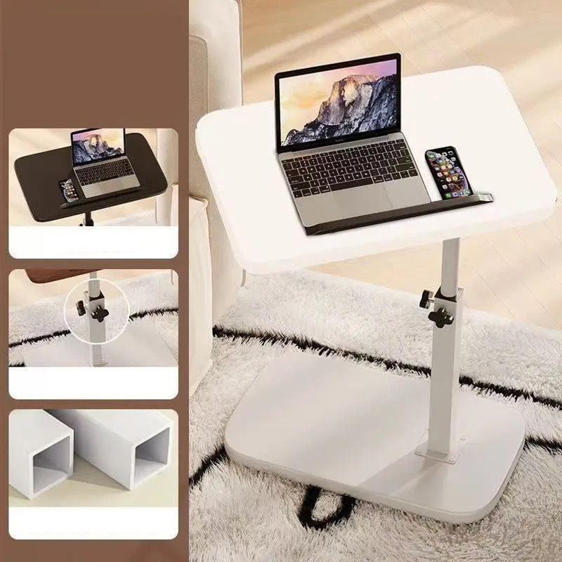 🛋️ LIMITED-TIME 49% OFF! ✨ C-Shape Side Table with Swivel Tray – Adjustable, Spacious, Sturdy 🍽️
