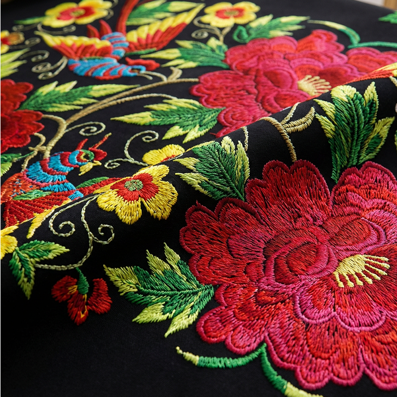 📢📢49% OFF !! ⏰Mexican Floral Tablecloth With Scalloped Edge