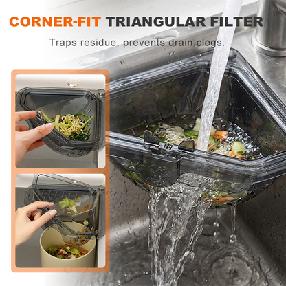 ⏰Limited-time offer available now!💧Triangular Magnetic Drain Basket🌟