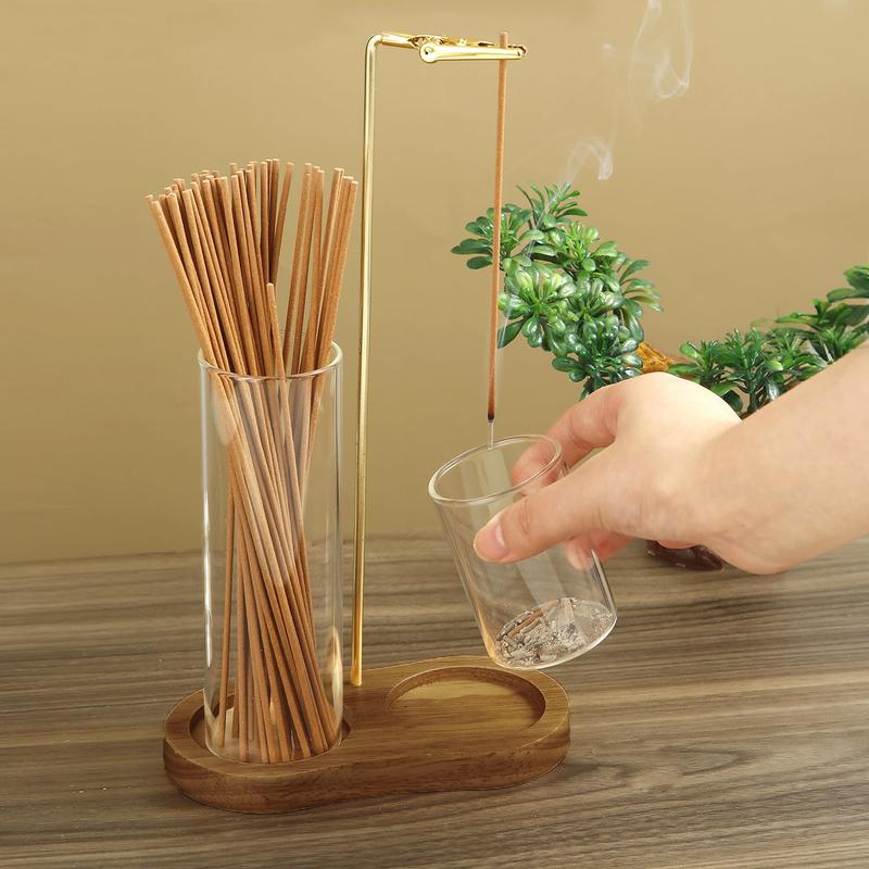🥳2026 HOT SALE🥳💞49% OFF!✨ 💝2 in 1 Incense & Candle Holder Natural Wood Base Aromatherapy Diffuser