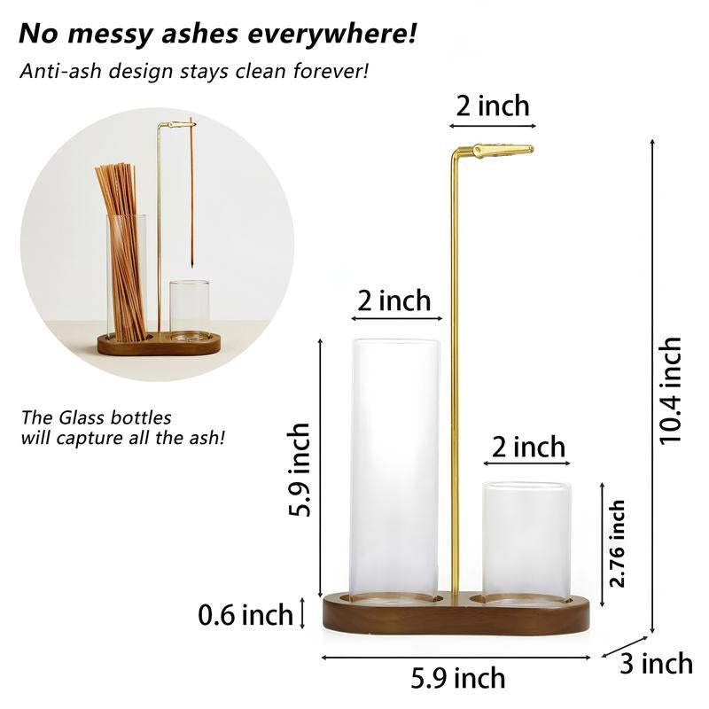 🥳2026 HOT SALE🥳💞49% OFF!✨ 💝2 in 1 Incense & Candle Holder Natural Wood Base Aromatherapy Diffuser