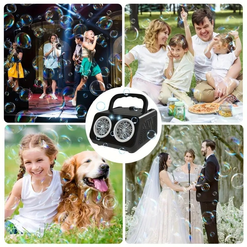 🔥49% OFF ! 🎁Fun for the Whole Family – 🥰handheld multi-hole bubble machine 【Exclusive Offer】