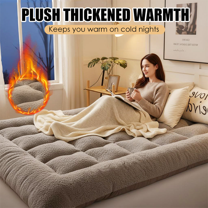 🛏️ 49% OFF NOW! ☁️ Supportive & Warm Thick Bed Mattress Pad – Extra Comfort, Breathable & Machine Washable 🧼