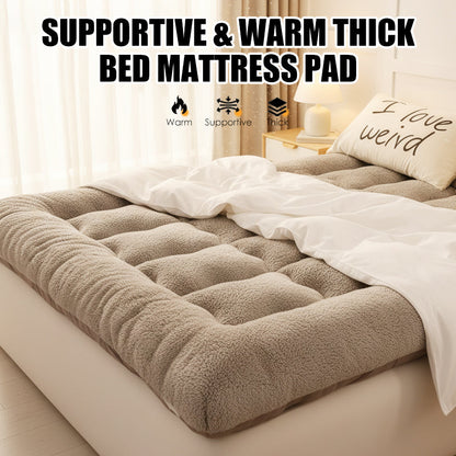 🛏️ 49% OFF NOW! ☁️ Supportive & Warm Thick Bed Mattress Pad – Extra Comfort, Breathable & Machine Washable 🧼