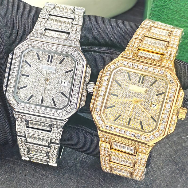 🎁2026 New Arrivals 49% OFF💥Luxury Square Rhinestone Watch – Elegant Sparkle for Every Occasion✨