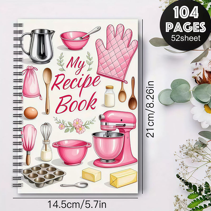 ⏰Limited-time 40% off offer✨🔥104 Sheets Notebook for Recipes📓