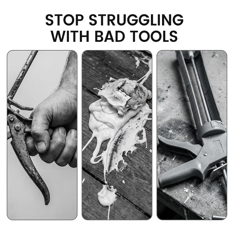 🔥 Hot Sale Now! 💪 Silent · Effortless · 360° Rotation｜The “Steady-Hand Black Tech” of Caulking Guns ⚡