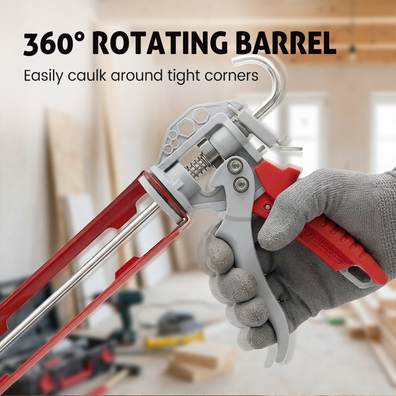 🔥 Hot Sale Now! 💪 Silent · Effortless · 360° Rotation｜The “Steady-Hand Black Tech” of Caulking Guns ⚡
