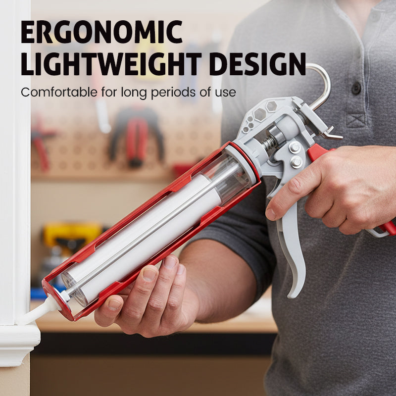 🔥 Hot Sale Now! 💪 Silent · Effortless · 360° Rotation｜The “Steady-Hand Black Tech” of Caulking Guns ⚡