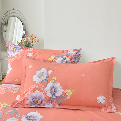🛏️Two-layer three-piece set with lotus motif lace bedspread and pillowcases