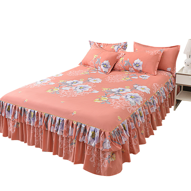 🌸Romance in Full Bloom · Timeless Elegance!💐 This floral ruffled bed skirt set transforms your bedroom into a dreamy sanctuary.✨