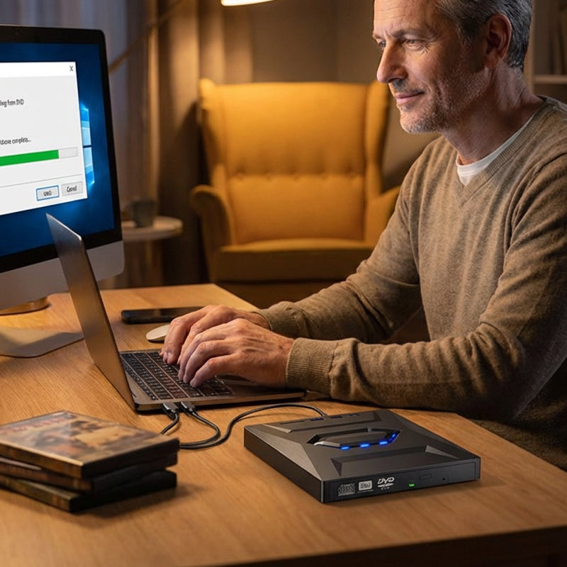 💯50% OFF!🔥Hot Sale Deals-Ultra-Slim External DVD Drive